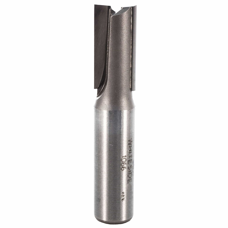 Double Flute Straight Cut Router Bit - 1/2" SH - Diameter:1/2" - Cutting Length:1" - Overall Length:2-5/8"
